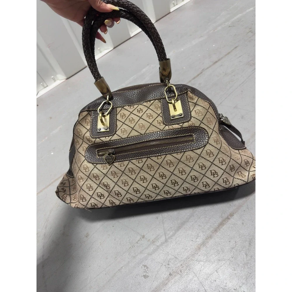 Authentic Vintage Dooney & Bourke Signature Monogram Bag